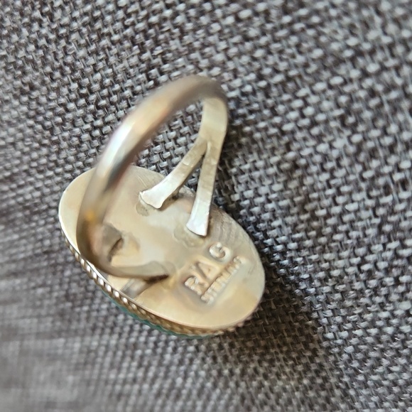 NWOT Native American Navajo Handmade Turquoise & Sterling Ring 💍🩵 - Picture 5 of 11